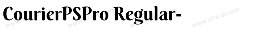 CourierPSPro Regular字体转换